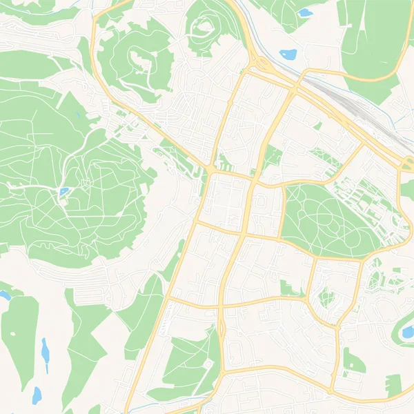 Most, Τσεχία εκτυπώσιμη χάρτη — Διανυσματικό Αρχείο