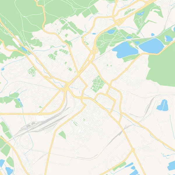 ホムトフ、チェコ ・ アクセスマップ — ストックベクタ