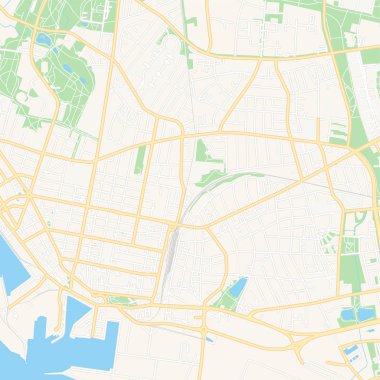 Esbjerg, Danimarka yazdırılabilir harita