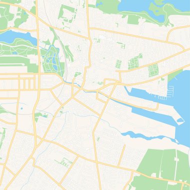 Horsens, Danimarka yazdırılabilir harita