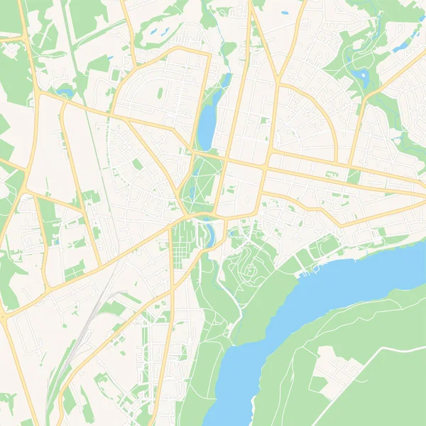 Mapa do druku Viljandi, Estonia — Wektor stockowy