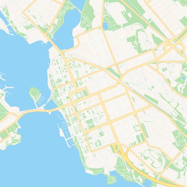 Vaasa, Finlandiya yazdırılabilir harita