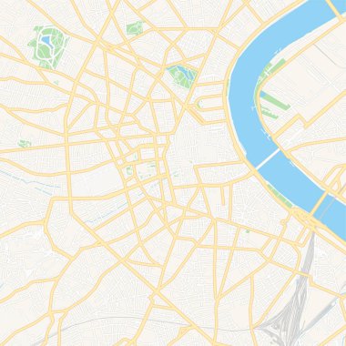 Bordeaux, Fransa yazdırılabilir harita