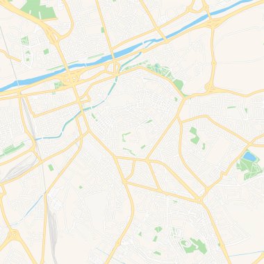 Perpignan, Fransa yazdırılabilir harita