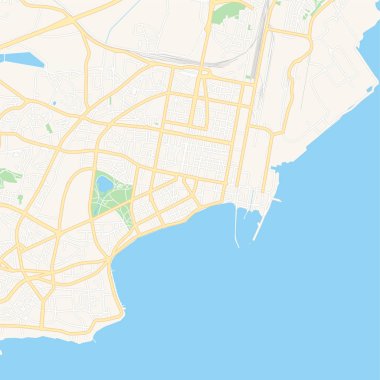 Saint-Nazaire, Fransa yazdırılabilir harita
