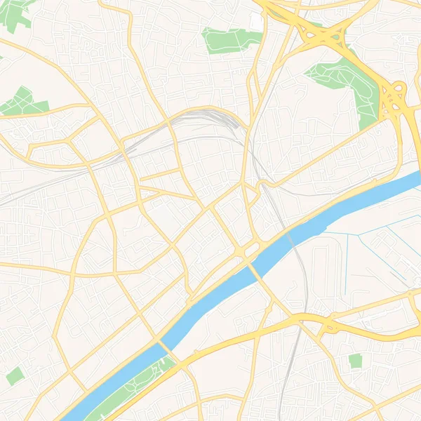 Argenteuil, Francie Tisknutelná mapa — Stockový vektor