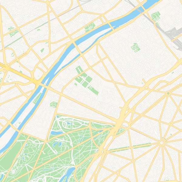 Карта для печати Neuilly-sur-Seine, Франция — стоковый вектор