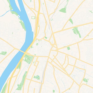 Valence, Fransa yazdırılabilir harita