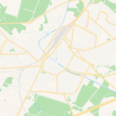 Narbonne, Fransa yazdırılabilir harita