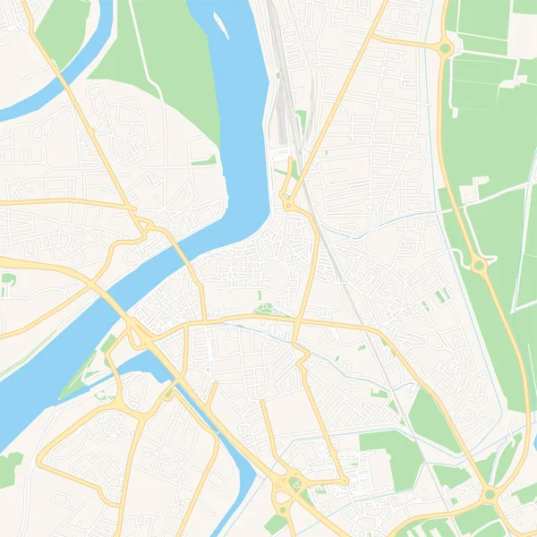 Arles, Francia mappa stampabile — Vettoriale Stock