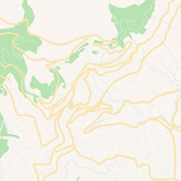 Grasse, Francia mappa stampabile — Vettoriale Stock