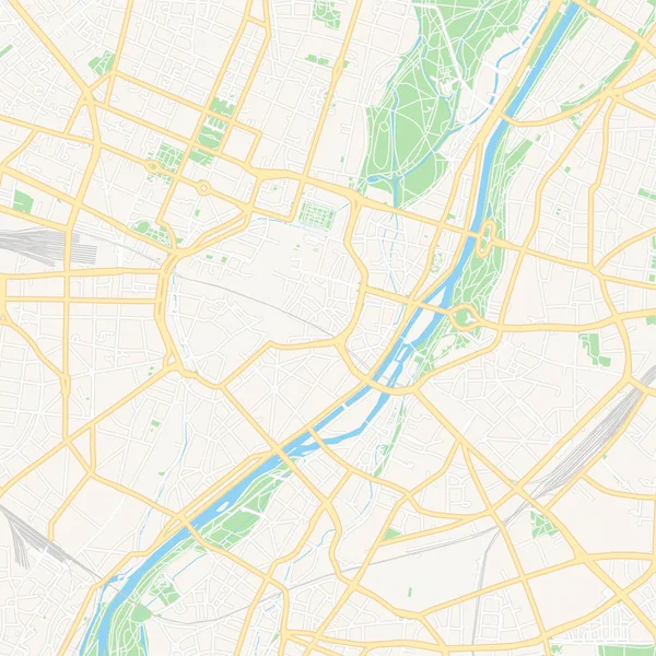 Munchen, Německo Tisknutelná mapa — Stockový vektor