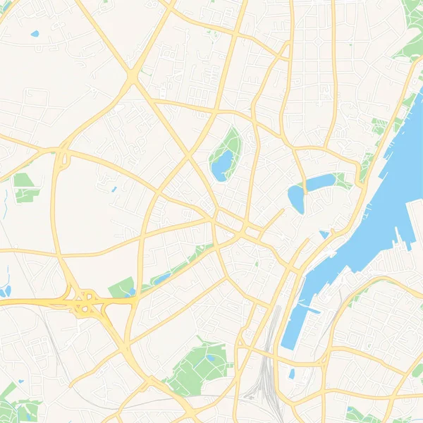 Kiel, Alemanha mapa para impressão — Vetor de Stock