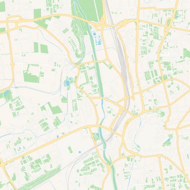 Gottingen, Almanya yazdırılabilir harita