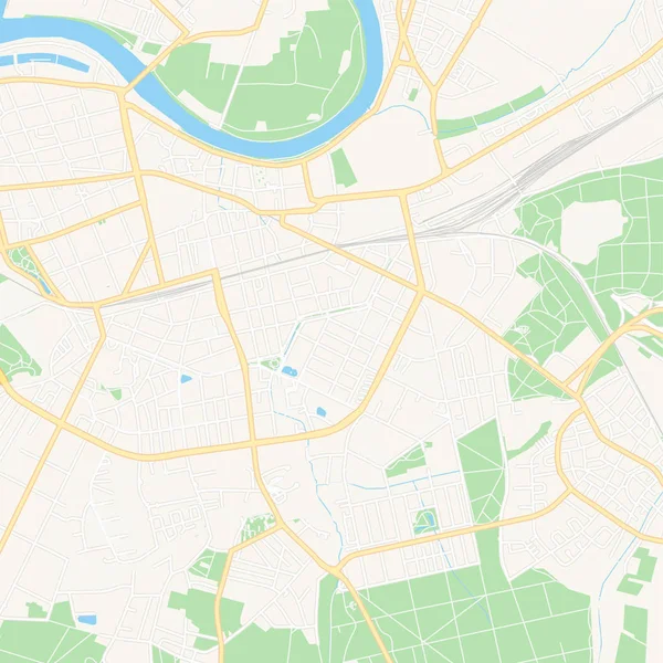 Offenbach Main, Almanya yazdırılabilir harita