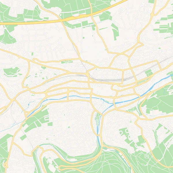 Pforzheim, Germania mappa stampabile — Vettoriale Stock