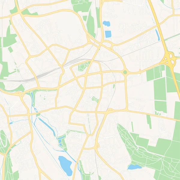 Hildesheim, Alemanha mapa para impressão — Vetor de Stock