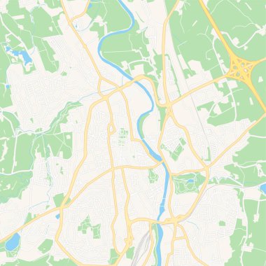 Kempten (Allgau), Almanya yazdırılabilir harita