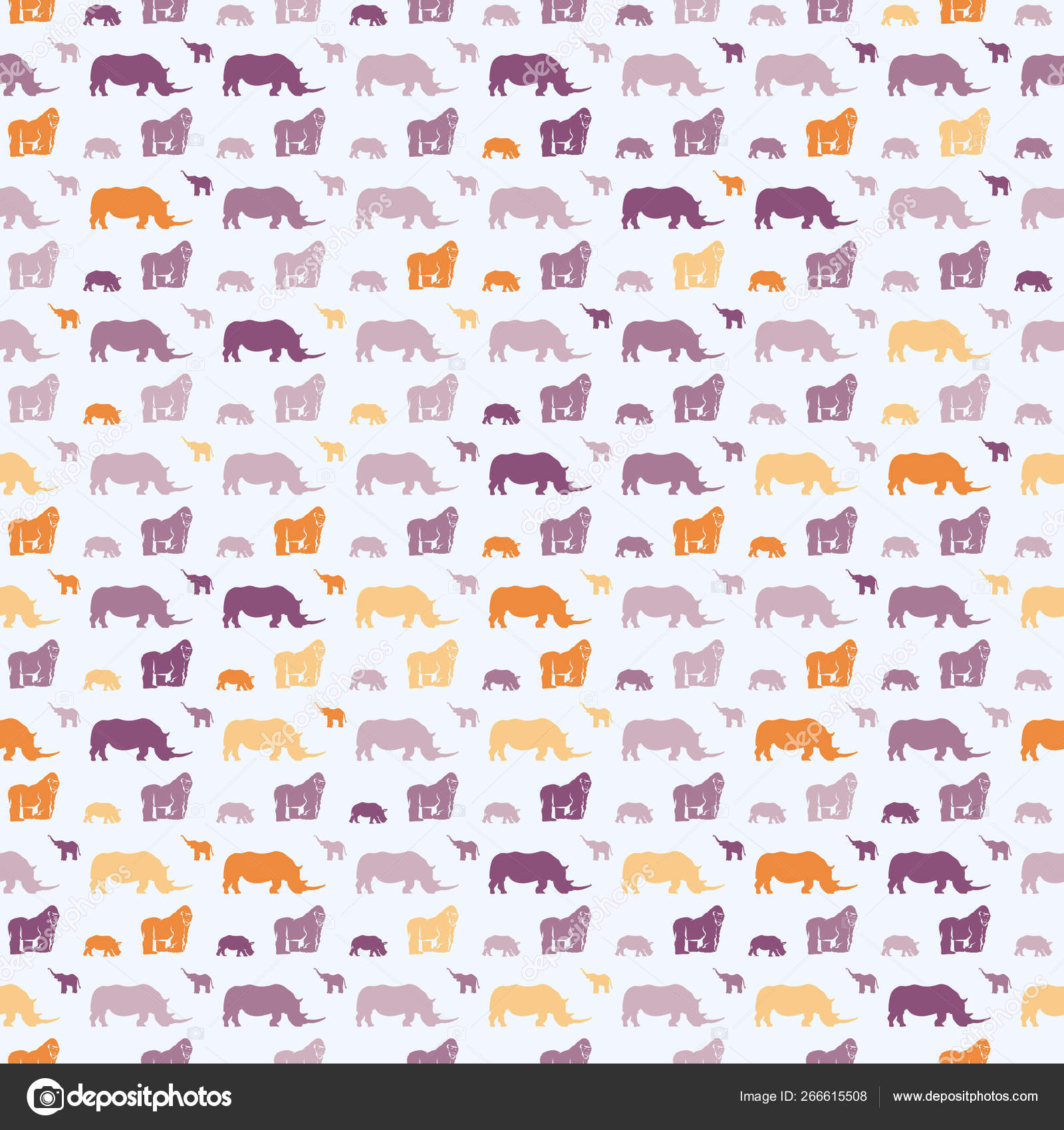 Animales Safari Sin Costuras Para Los Ninos Patron De Arte De La