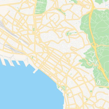  Selanik, Yunanistan yazdırılabilir harita