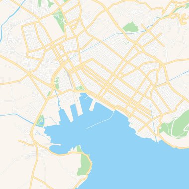 Volos, Yunanistan yazdırılabilir harita