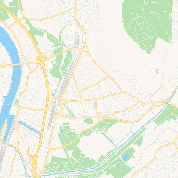 Weil am Rhein, Allemagne carte imprimable — Image vectorielle