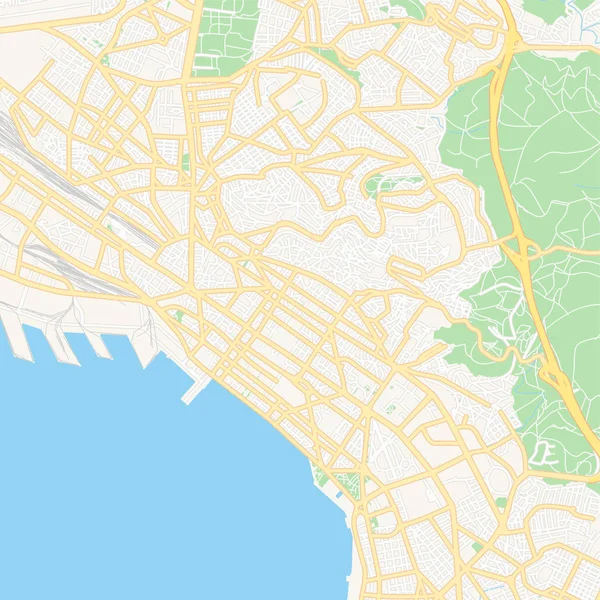  Selanik, Yunanistan yazdırılabilir harita