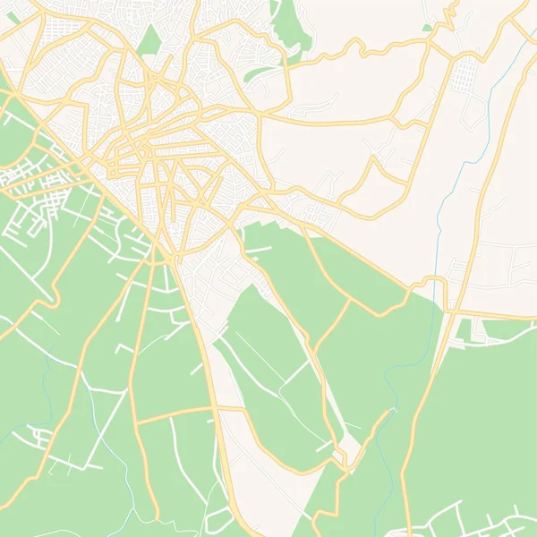 Agrinio, Grecja mapa do druku — Wektor stockowy