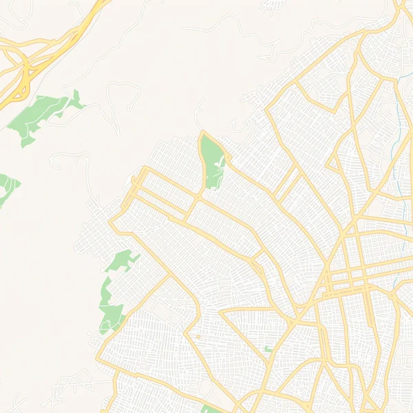 Petroupoli, Grécia mapa para impressão — Vetor de Stock