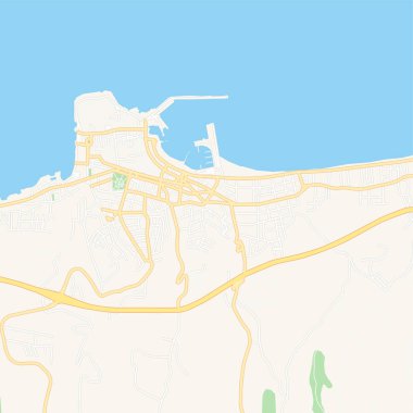 Rethymno, Yunanistan yazdırılabilir harita