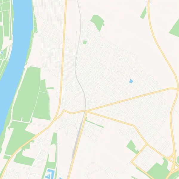 Dunakeszi, Magyarország nyomtatható Térkép — Stock Vector