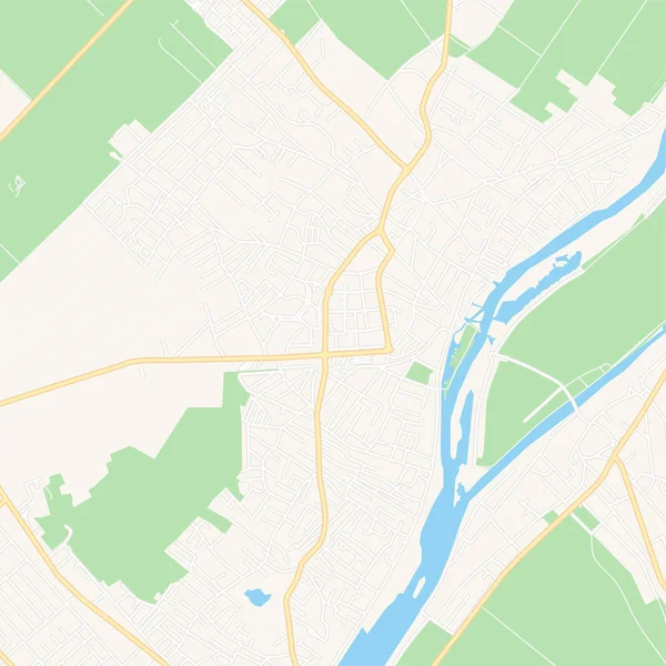 Szigetszentmiklos, Węgry mapa do druku — Wektor stockowy