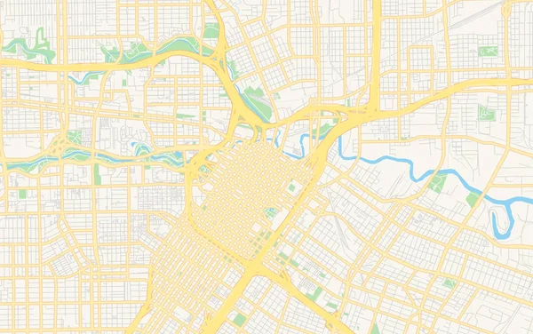 Виртуальная карта Хьюстон, Техас, США (США) — стоковый вектор