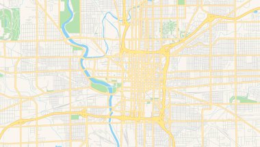 Indianapolis boş vektör haritası, Indiana, Abd