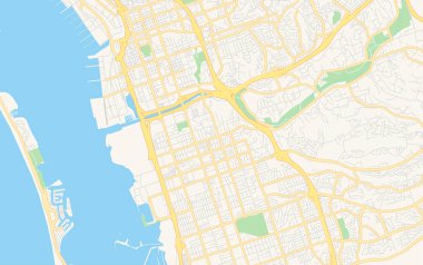 Chula Vista boş vektör haritası, Kaliforniya, Abd