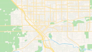 Modesto, California, Abd'nin boş vektör haritası
