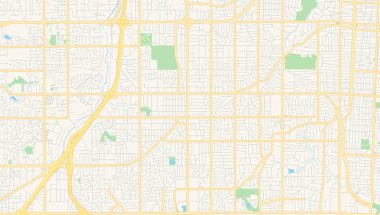 Overland Park boş vektör haritası, Kansas, Abd