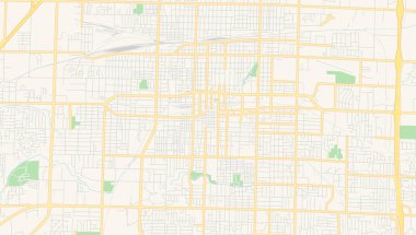 Springfield, Missouri, Abd'nin boş vektör haritası