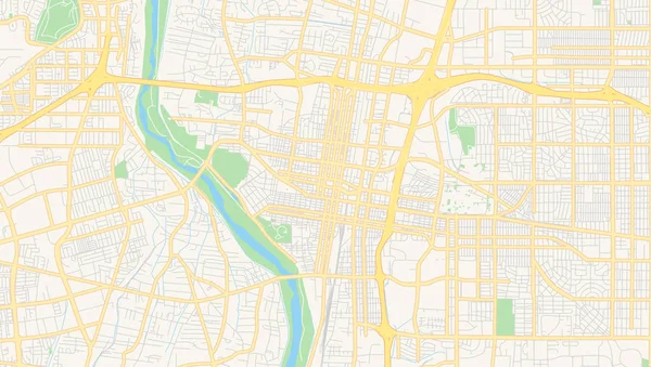 Виртуальная карта Альбукерке, Нью-Мексико, США — стоковый вектор
