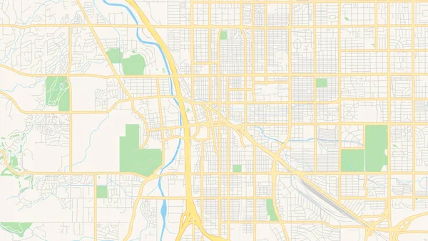 Порожня Векторна карта Тусон, штат Арізона, США — стоковий вектор