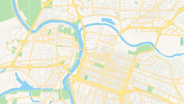 Виртуальная карта Сакраменто, Калифорния, США — стоковый вектор