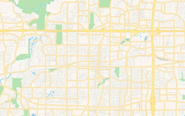 Порожня Векторна карта Арлінгтон, штат Техас, США — стоковий вектор