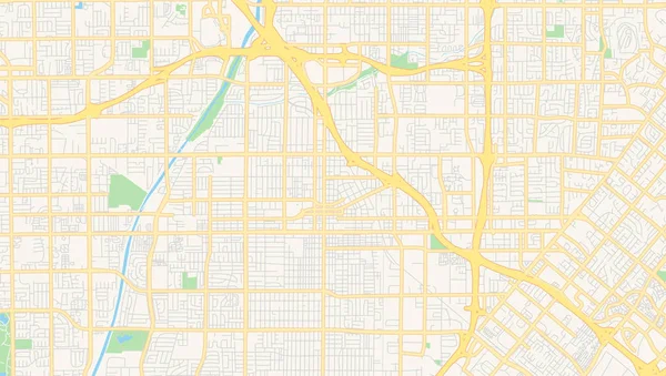 Carte vectorielle vide de Santa Ana, Californie, États-Unis — Image vectorielle