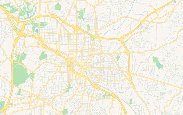 Виртуальная карта Дарем, Северная Каролина, США — стоковый вектор
