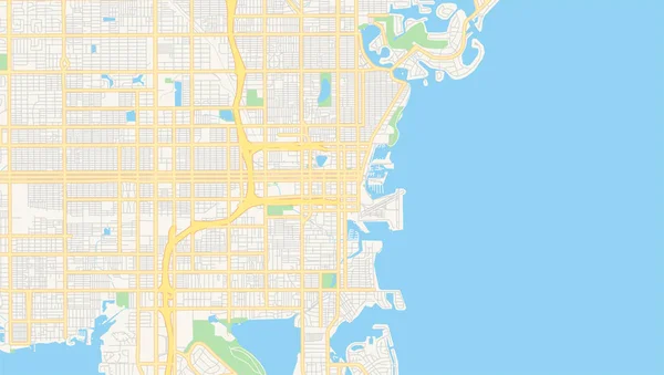 Mapa vectorial vacío de San Petersburgo, Florida, EE.UU. — Vector de stock