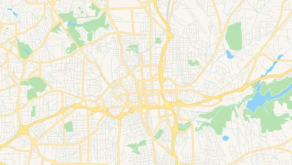 Empty vector map of Winston-Salem, North Carolina, USA — Stock Vector