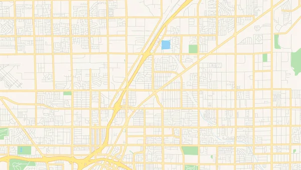 ノースラスベガス、ネバダ、アメリカ合衆国の空のベクトルマップ — ストックベクタ