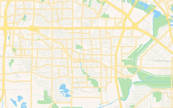 Mapa vetorial vazio de Irving, Texas, Estados Unidos da América — Vetor de Stock