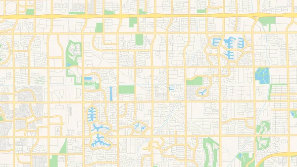 Mappa vettoriale vuota di Gilbert, Arizona, USA — Vettoriale Stock