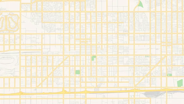 Carte vectorielle vide de Fontana, Californie, États-Unis — Image vectorielle